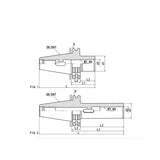 SK-MTA Taper Adapter (Morse) SK40-MTA1-45 SK40-MTA2-45 - Big-tools Industrial Supply Tools for Metal Cutting