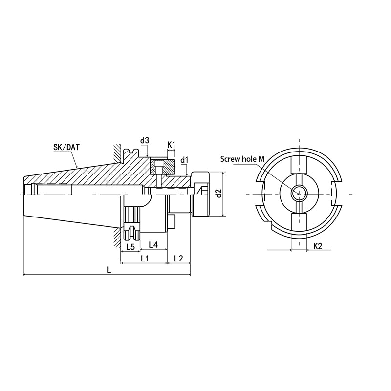 SK50-FMB Face Mill Arbor SK50-FMB22-60 SK50-FMB22-100 - Big-tools Industrial Supply Tools for Metal Cutting