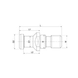 SK Pull Stud  SK-30A~  SK-50BO - Makotools Industrial Supply Tools for Metal Cutting