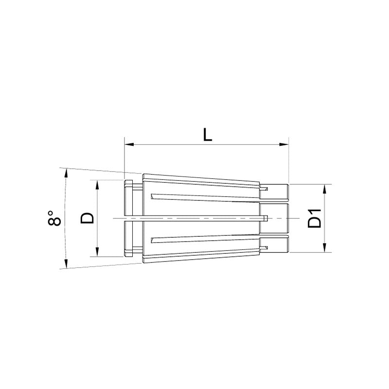 SKS Collet  SKS06-02~ SKS16-16 - Makotools Industrial Supply Tools for Metal Cutting