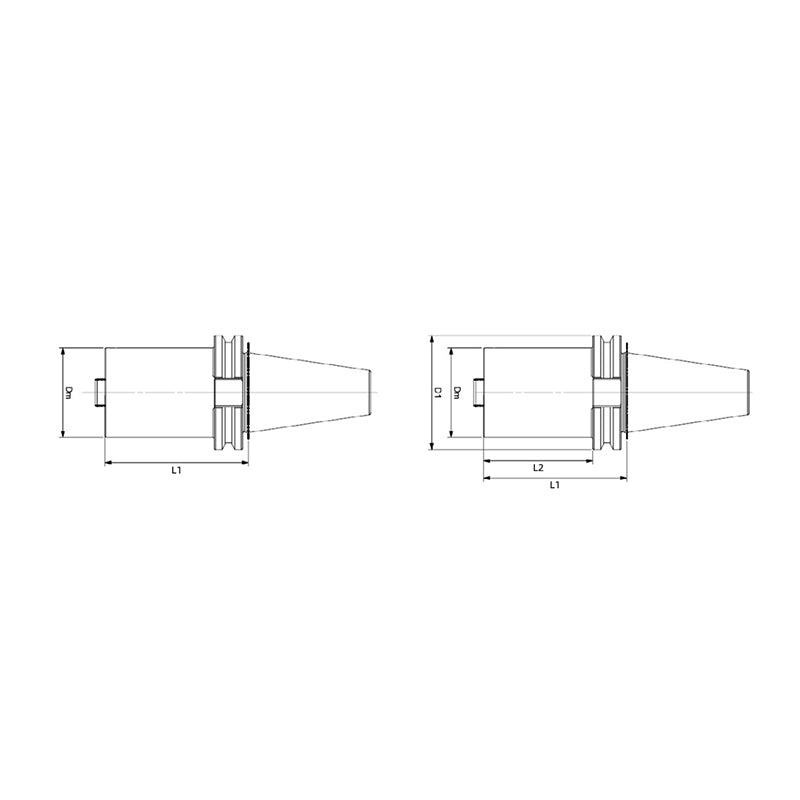 SK with Type PSC Adaptor SK40 SK50 - Big-tools Industrial Supply Tools for Metal Cutting