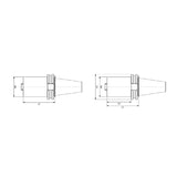 SK with Type PSC Adaptor SK40 SK50 - Big-tools Industrial Supply Tools for Metal Cutting