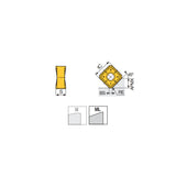 SNGX 1306 ANTN-ML Double-sided square inserts with 8 cutting edges for 45 face mills and general applications from roughing to finishing - Big-tools Industrial Supply Tools for Metal Cutting