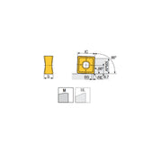 SNGX 1306 ZN-M Double-sided square inserts with 8 cutting edges & corner R and wiper flat for 88° face mills - Big-tools Industrial Supply Tools for Metal Cutting