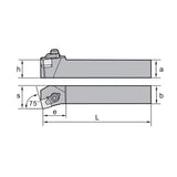 SN** Holder (External) C-Clamping CSKNR/L Kr: 75° 2020K12 2525M12 3225P12/15 - Makotools Industrial Supply Tools for Metal Cutting