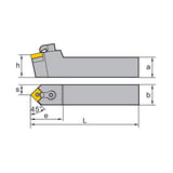 SN** Holder (External) M-Clamping MSDNN Kr: 45° 2020K12 2525M12/15 3225P12/15 4032R15 - Makotools Industrial Supply Tools for Metal Cutting