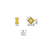 SNMX 1306 ANTN-M Double-sided square inserts with 8 cutting edges for 45 face mills and general applications from roughing to finishing - Big-tools Industrial Supply Tools for Metal Cutting