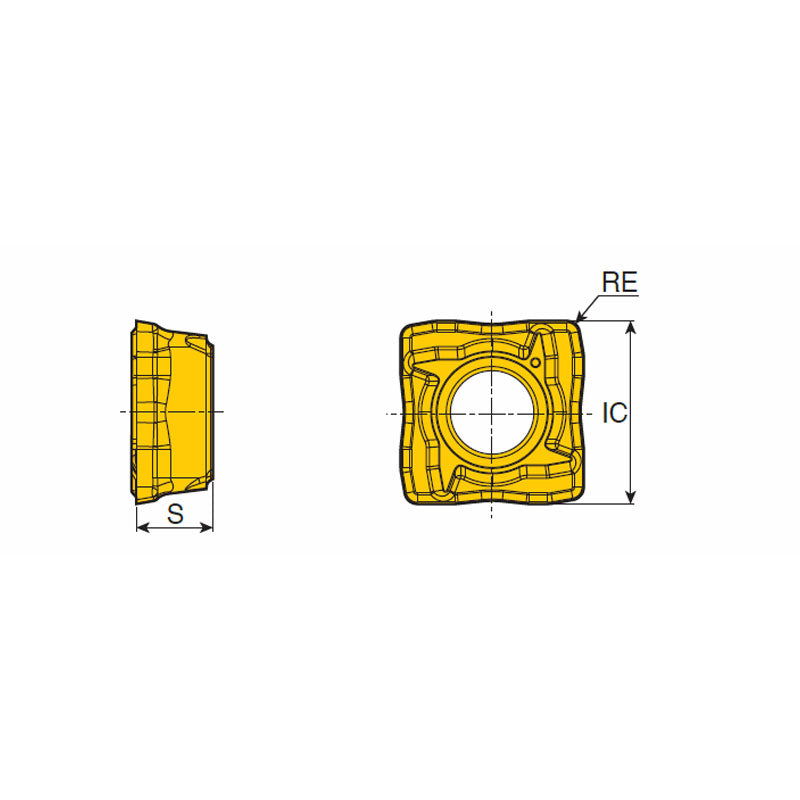 SOMT ...-DL Unique economical 4-corner TOP DRILL inserts for mild steel applications - Big-tools Industrial Supply Tools for Metal Cutting