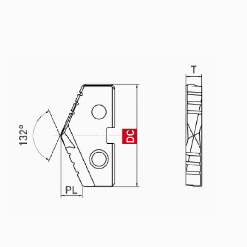 SP-*-25XH HSS Insert Of Spade Drill