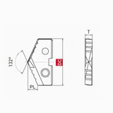 SP-*-25XH HSS Insert Of Spade Drill