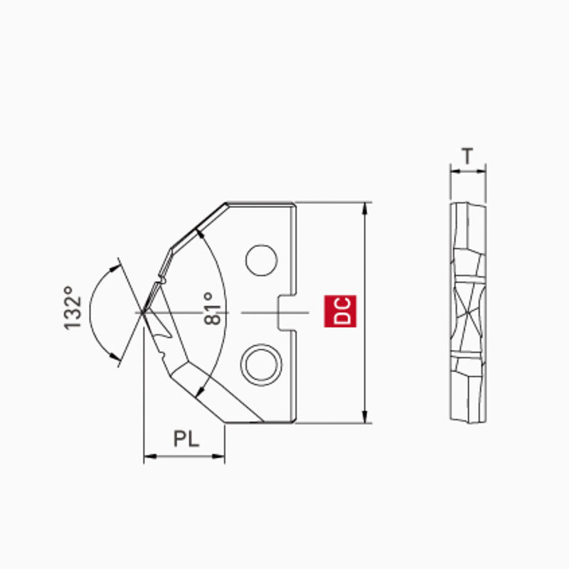 SP-*-25VH HSS Insert Of Spade Drill With Doublr Top Angle (Inch)