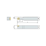 SRDCN R/L Turning tool holder A S - Makotools Industrial Supply Tools for Metal Cutting