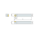 SSBC  R/L Turning tool holder A S - Makotools Industrial Supply Tools for Metal Cutting