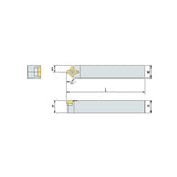 SSDCN  R/L Turning tool holder A S - Makotools Industrial Supply Tools for Metal Cutting