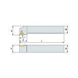 STGC R/L Turning tool holder A S - Makotools Industrial Supply Tools for Metal Cutting