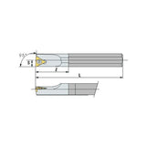 STUC R/L Boring bar holder A S - Makotools Industrial Supply Tools for Metal Cutting