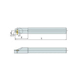 SVWB R/L Boring bar holder A S - Makotools Industrial Supply Tools for Metal Cutting