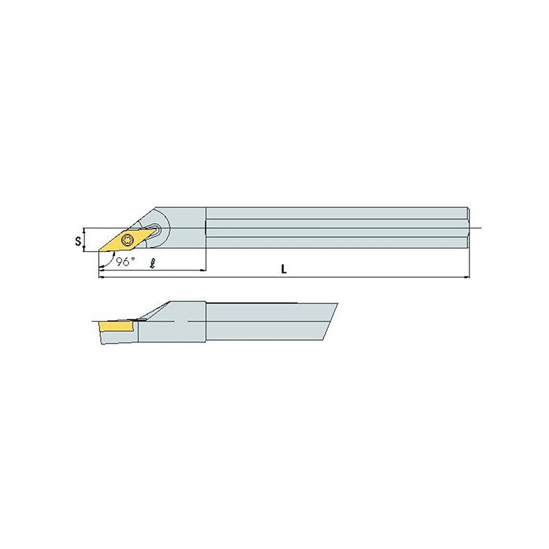SVXB R/L Boring bar holder A S - Makotools Industrial Supply Tools for Metal Cutting