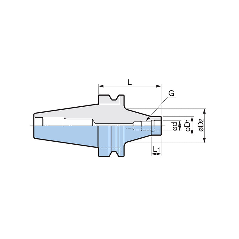 @Screw on holder  BDV SHANK - Makotools Industrial Supply Tools for Metal Cutting