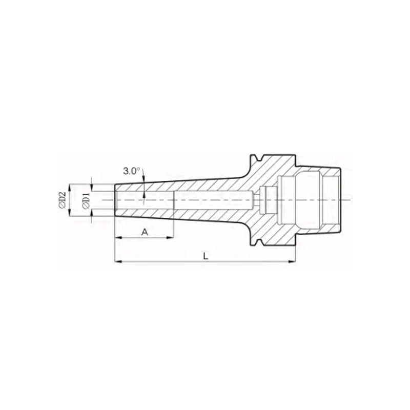 Shrink-fit Chuck Die & Mold  DM HSK40E  BDMHSK40EST03060M  BDMHSK40EST08080M