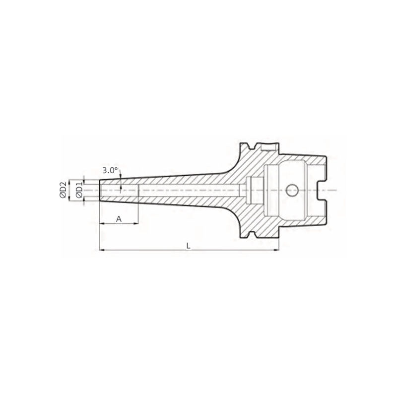 Shrink-fit Chuck Die & Mold  DM HSK63A  BDMHSK63AST03120M  BDMHSK63AST16120M