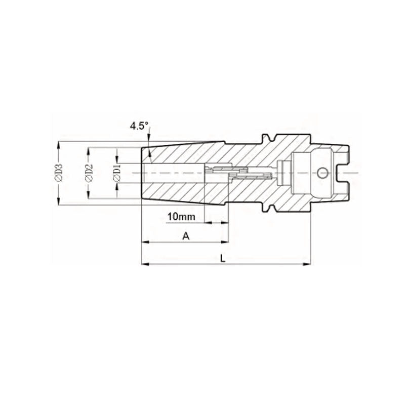 Shrink-fit Chuck GP HSK32A BGPHSK32AST03060M¹  BGPHSK32AST10080M²