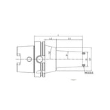 Shrink Chuck Taper, Coolant HSK63A-TSF12-75K~100A-TSF12-135K - Makotools Industrial Supply Tools for Metal Cutting