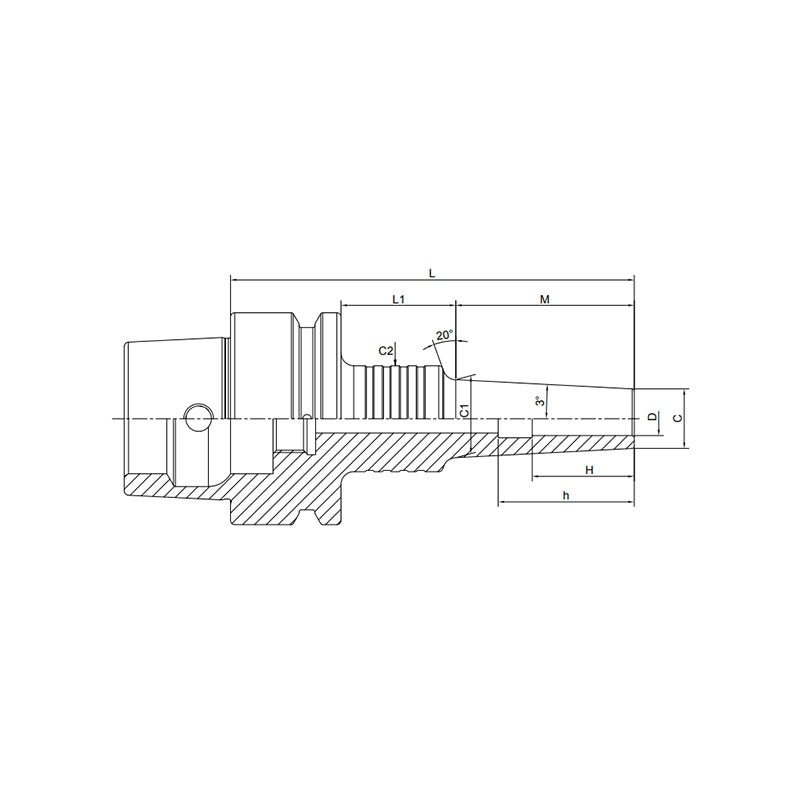 Shrink Chuck, 3°, Slim, Form A HSK25E-SFSA3-35~(3.175-50-M22) - Makotools Industrial Supply Tools for Metal Cutting