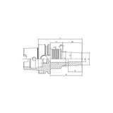 Shrink Chuck, 3°, Slim, Form A  HSK63A-SFSA3-95-M42~(HSK63A-SFSA8-180-M97) - Makotools Industrial Supply Tools for Metal Cutting