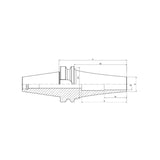 Shrink Chuck, Curved  BT30-SFSA4-75 CV~(SFRA10-90 CV) - Makotools Industrial Supply Tools for Metal Cutting