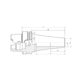 Shrink Chuck, Curved  HSK100A-SFSA4-165CV~(SFFA8-285 CV) - Makotools Industrial Supply Tools for Metal Cutting