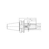 Shrink Fit Chuck 4.5° , Coolant BT50-SF06-100K~(50-SF32-160K) - Makotools Industrial Supply Tools for Metal Cutting