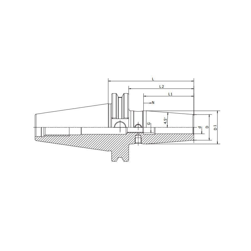 Shrink Fit Chuck 4.5°  SK30-SF03-80~(40-SF32-100) - Makotools Industrial Supply Tools for Metal Cutting