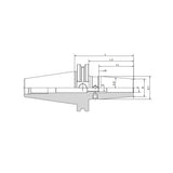 Shrink Fit Chuck 4.5°  SK30-SF03-80~(40-SF32-100) - Makotools Industrial Supply Tools for Metal Cutting