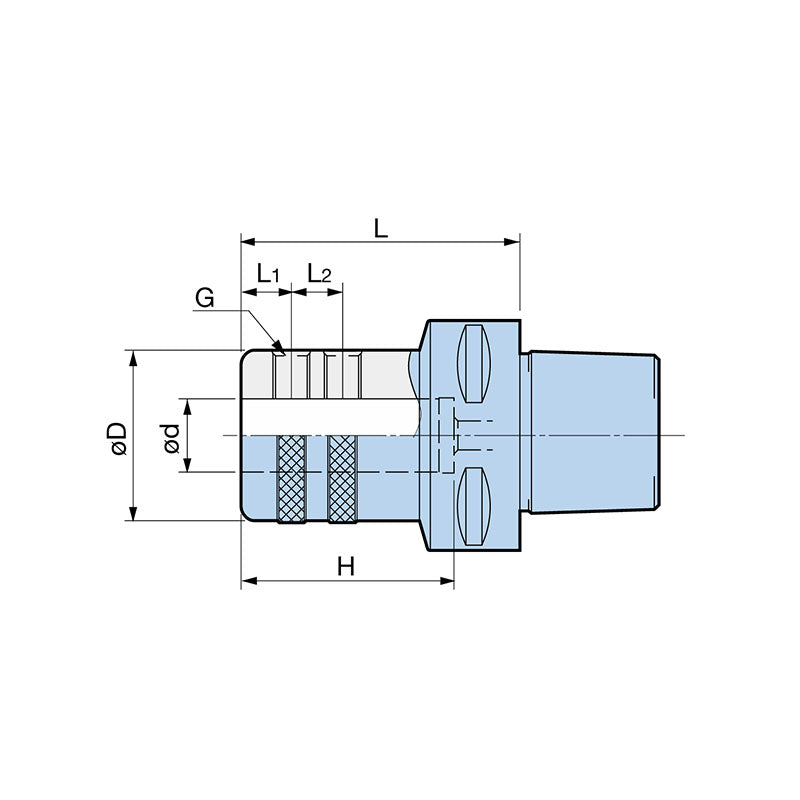 Side Lock Drill Holder Basic Holder For Indexable Insert Drills C5/C6/C8