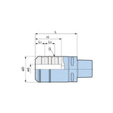 Side Lock Endmill Holder  C6-ISL