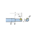 Single Insert Type Front And Back Chamfering  ST10/16 C-CUTTER MINI Chamfering Tool