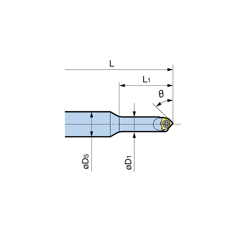 Single Insert Type Front Chamfering C-CUTTER MINI Chamfering Tool