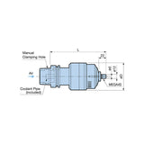 RBX Series Air Turbine Spindle Center Through Type
