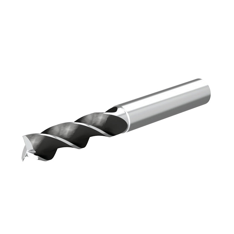 Solid Carbide End Mills • ALUFLASH • Series 3AP9 • Square End • 3 Flute • Long Length • Regular Neck • Cylindrical Shank • Metric