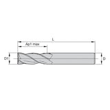 Solid Carbide End Mills • Finishers • Series 4C05 4C15 • Sharp Edge • Inch