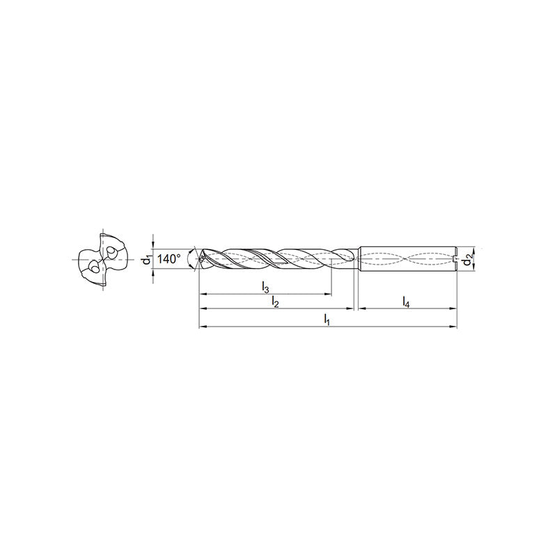 Solid carbide drills SL(K) drill 20xD General machining Add K (SLK) to the code for use on Cast Iron 1588SL20C-(0300~0990) - Makotools Industrial Supply Tools for Metal Cutting