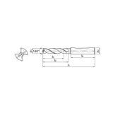 Solid carbide drills SU(K) drill 5xD General machining Add K (SUK) to the code for use on Cast Iron 1736SU05C(0940~2000) - Makotools Industrial Supply Tools for Metal Cutting