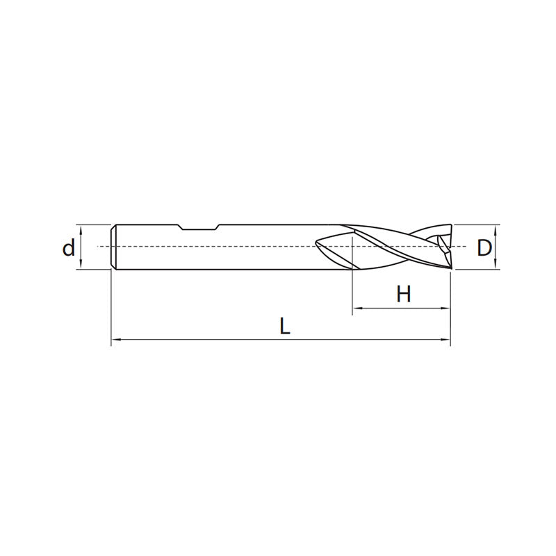 Solid carbide milling End milllong cutting edge Semi-finishing 5602R302GM - Makotools Industrial Supply Tools for Metal Cutting