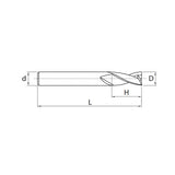 Solid carbide milling End milllong cutting edge Semi-finishing 5502R302GM - Makotools Industrial Supply Tools for Metal Cutting