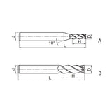 Solid carbide milling End mill Semi-finishing GM-4E-G - Makotools Industrial Supply Tools for Metal Cutting