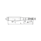 Solid carbide milling End milllong Semi-finishing GM-2EP - Makotools Industrial Supply Tools for Metal Cutting