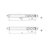 Solid carbide milling End mill long cutting edge Semi-finishing GM-4EL - Makotools Industrial Supply Tools for Metal Cutting