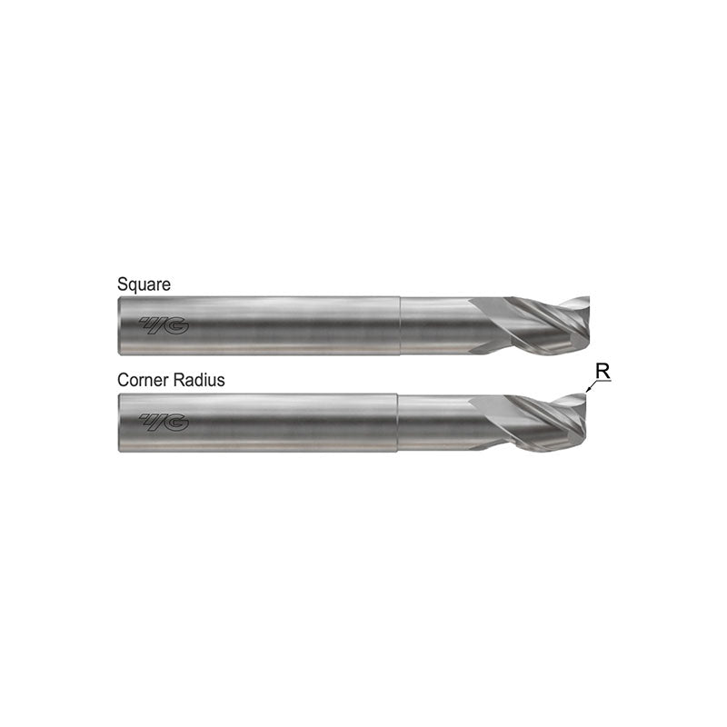 Square E5G96 & Corner Radius E5G98  , Carbide,  3 Flute Extended Length  ALU-POWER HPC End mills1/4～1