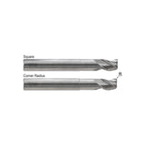 Square E5G96 & Corner Radius E5G98  , Carbide,  3 Flute Extended Length  ALU-POWER HPC End mills1/4～1